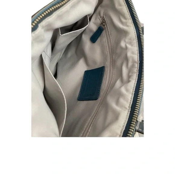 Coach - Blue and Silver Bag - Small Canvas - 14 inch length and 9 inches height - Picture 10 of 10